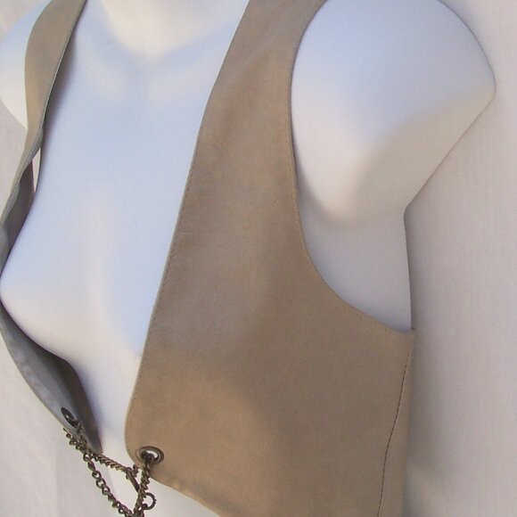 Rare Society for Rational Dress LA SFRD Leather Harness Vest Chain Closure M - Picture 3 of 8